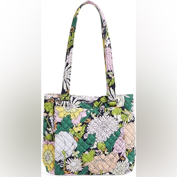 Vera Bradley Women's Cotton Multi-Compartment Shoulder Satchel Purse - Picture 4 of 7